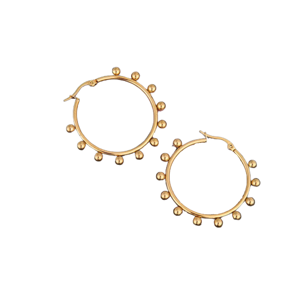 Hingucker Creolen "Villads" in Gold