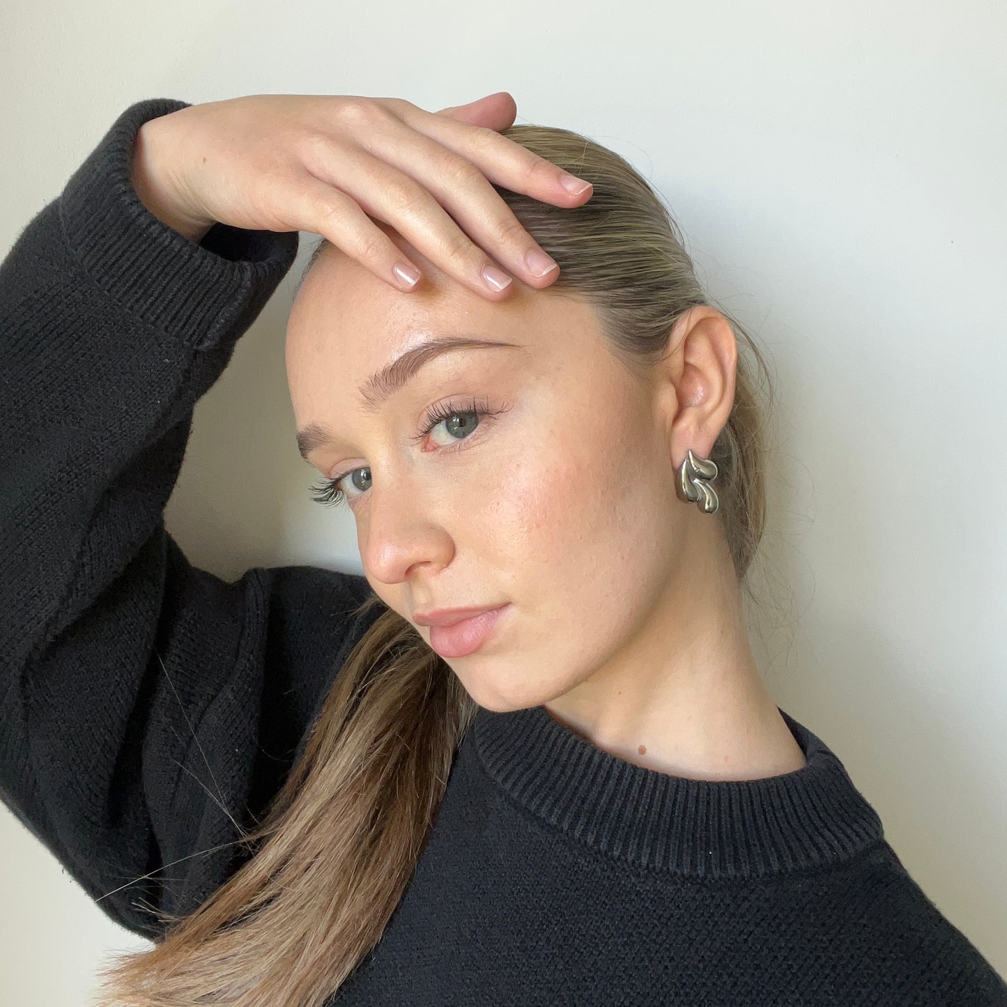 Tropfen-Ohrringe "Naomi" in silber