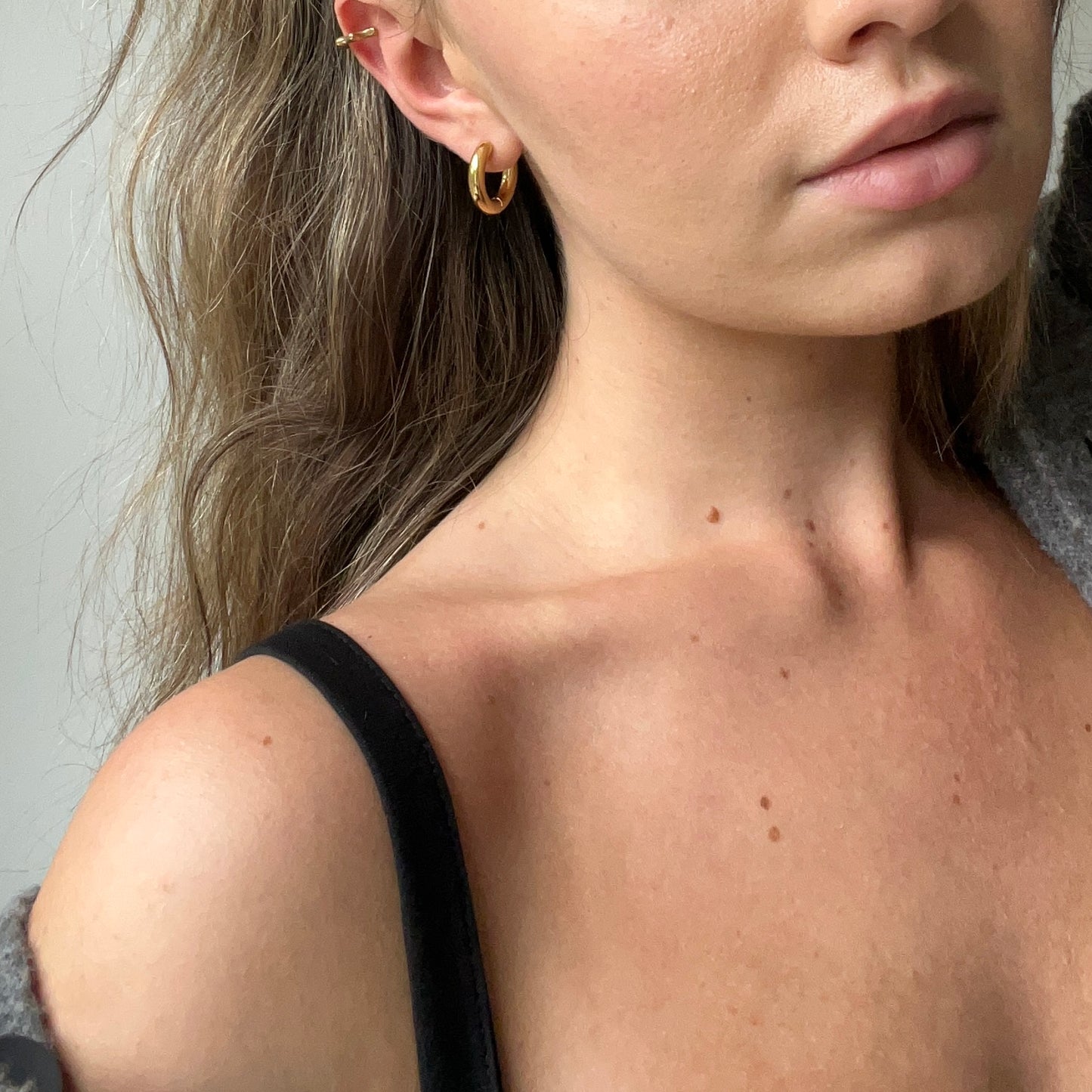 Schlichte Ohrringe "Mikkel" in Gold
