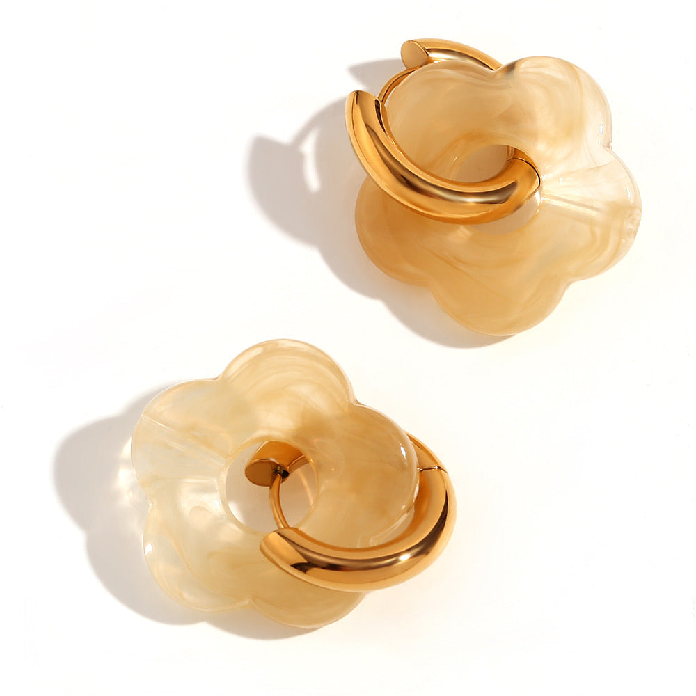 Mega cool earrings “Mieke” in gold & silver