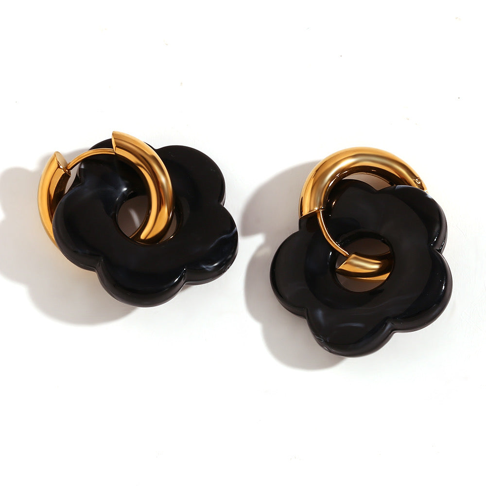 Mega cool earrings “Mieke” in gold & silver