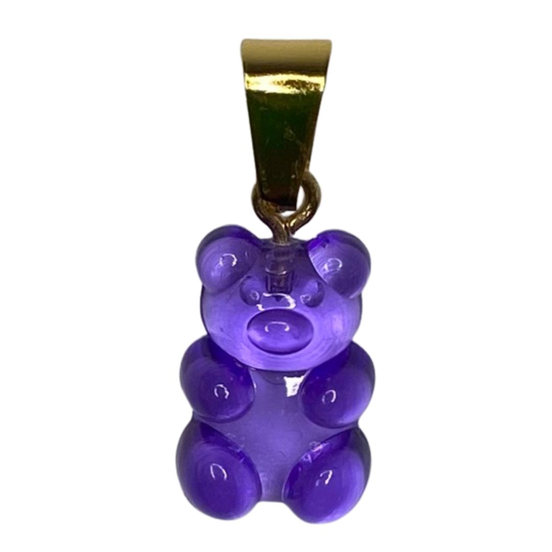 Happy Bärchen Anhänger "lilac" in lila, durchsichtig