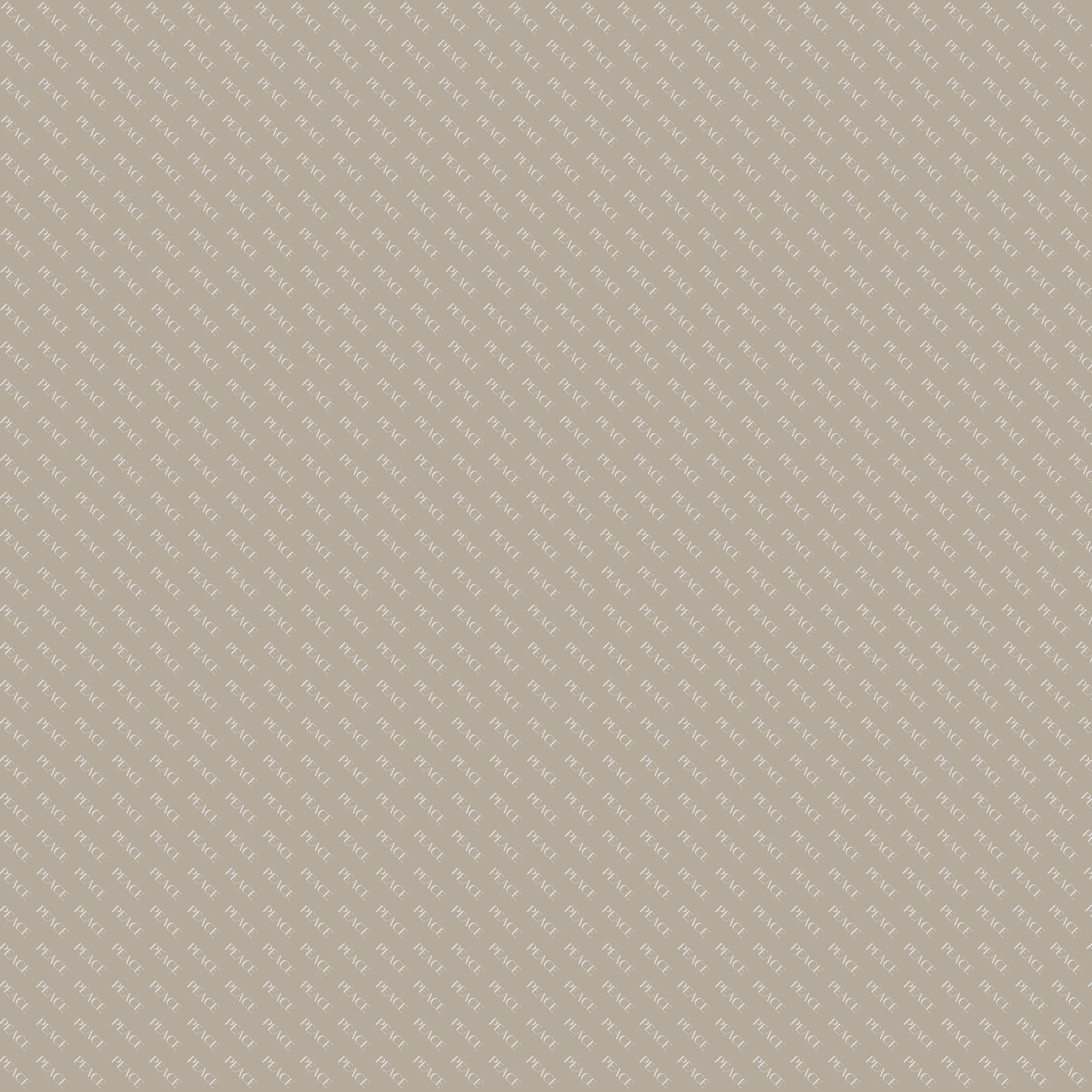 Seidentuch "PEACE 2024" aus reiner Twill-Seide in Beige-Coconut