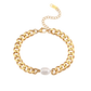 Chunky Armband "Bracelove" in Gold mit Süßwasserperle