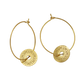 Zarte Ohrringe "Lily" in Gold mit Amulett