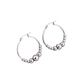 Pearl hoop earrings "Mette" in silver
