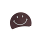 Kleine Haarklammer "Positive" mit Smiley in Dunkelrosa