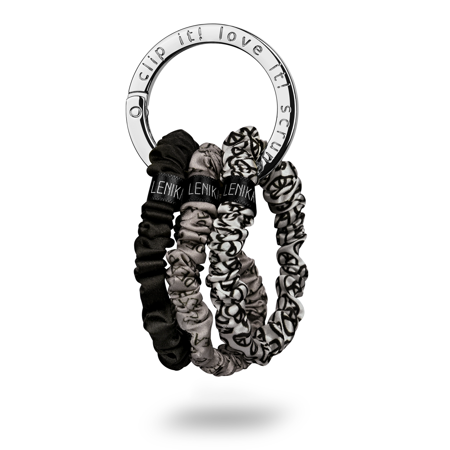 SCRUNCHIE CLIP "SILBER"
