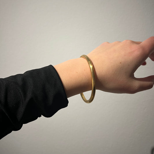 Armreif "Elli" mattiert mit 18k-Vergoldung