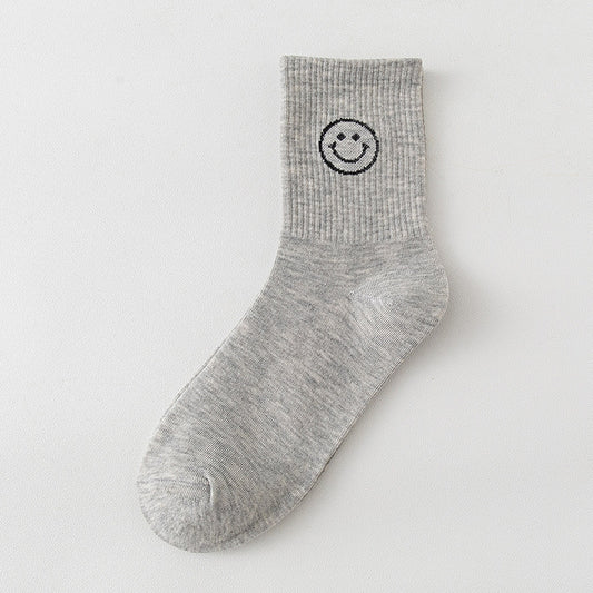Smiley socks "Smile" in grey