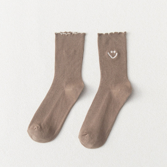 Smiley socks "Sticky Smiley" in black 