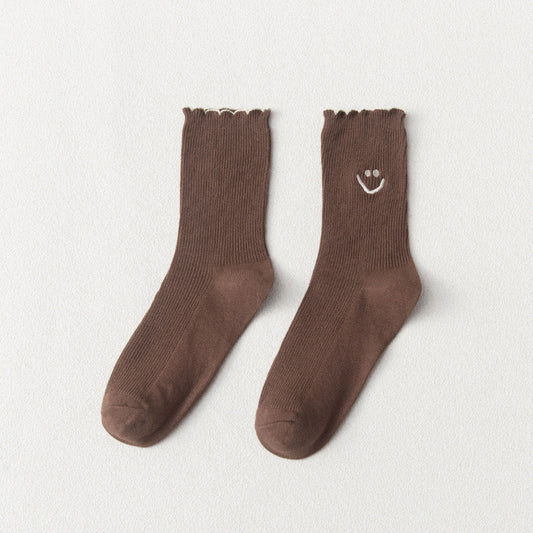 Smiley socks "Sticky Smiley" in black 