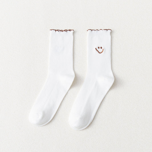 Smiley socks "Sticky Smiley" in black 