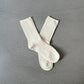 Wool socks "Smiley" in beige with smiley embroidery