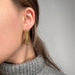 Extraordinary hoop earrings "Kleo" with 18k gold plating