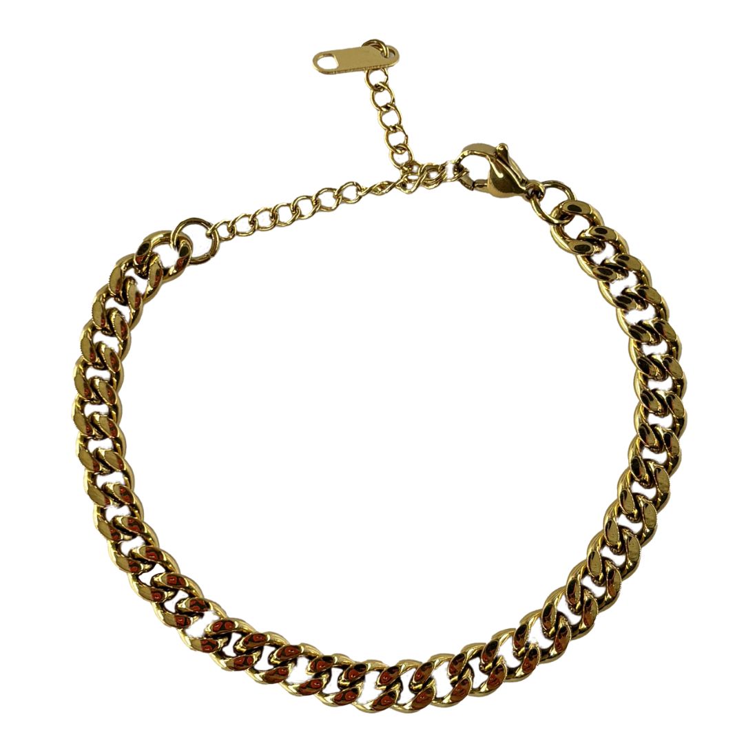 Chunky bracelet "Lola", 18k gold plating