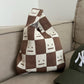 Bag "Faces" in beige &amp; brown
