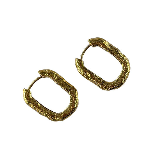 Gold-plated hoop earrings "Toni" in gold