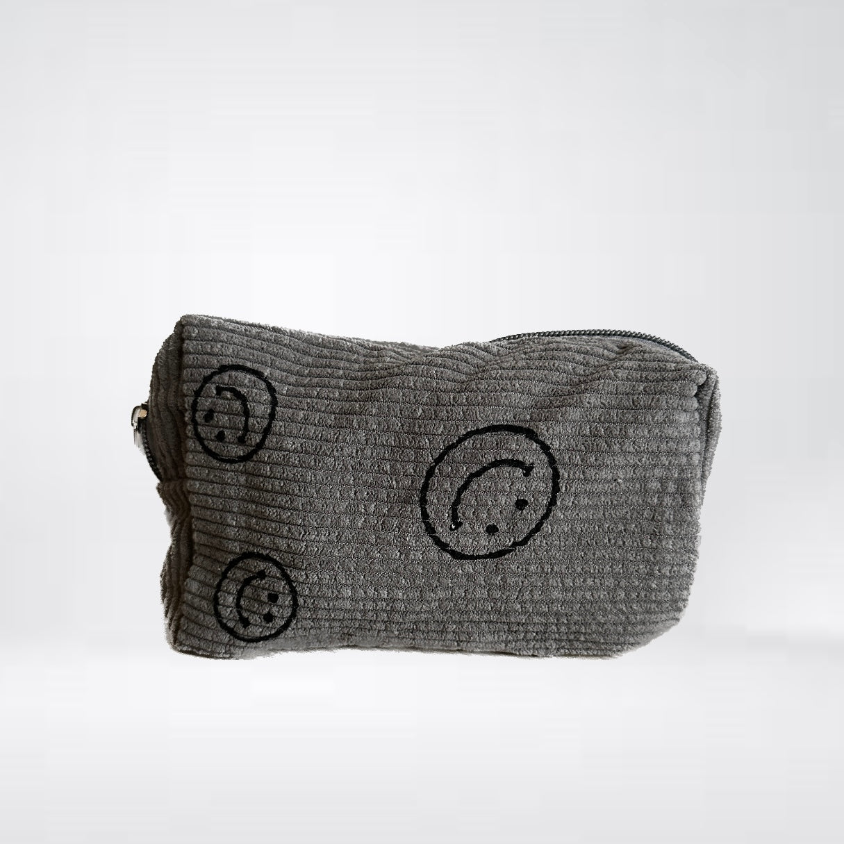 Mini Clutch Bag Kosmetiktasche "Smilla Grey XS" in Grau