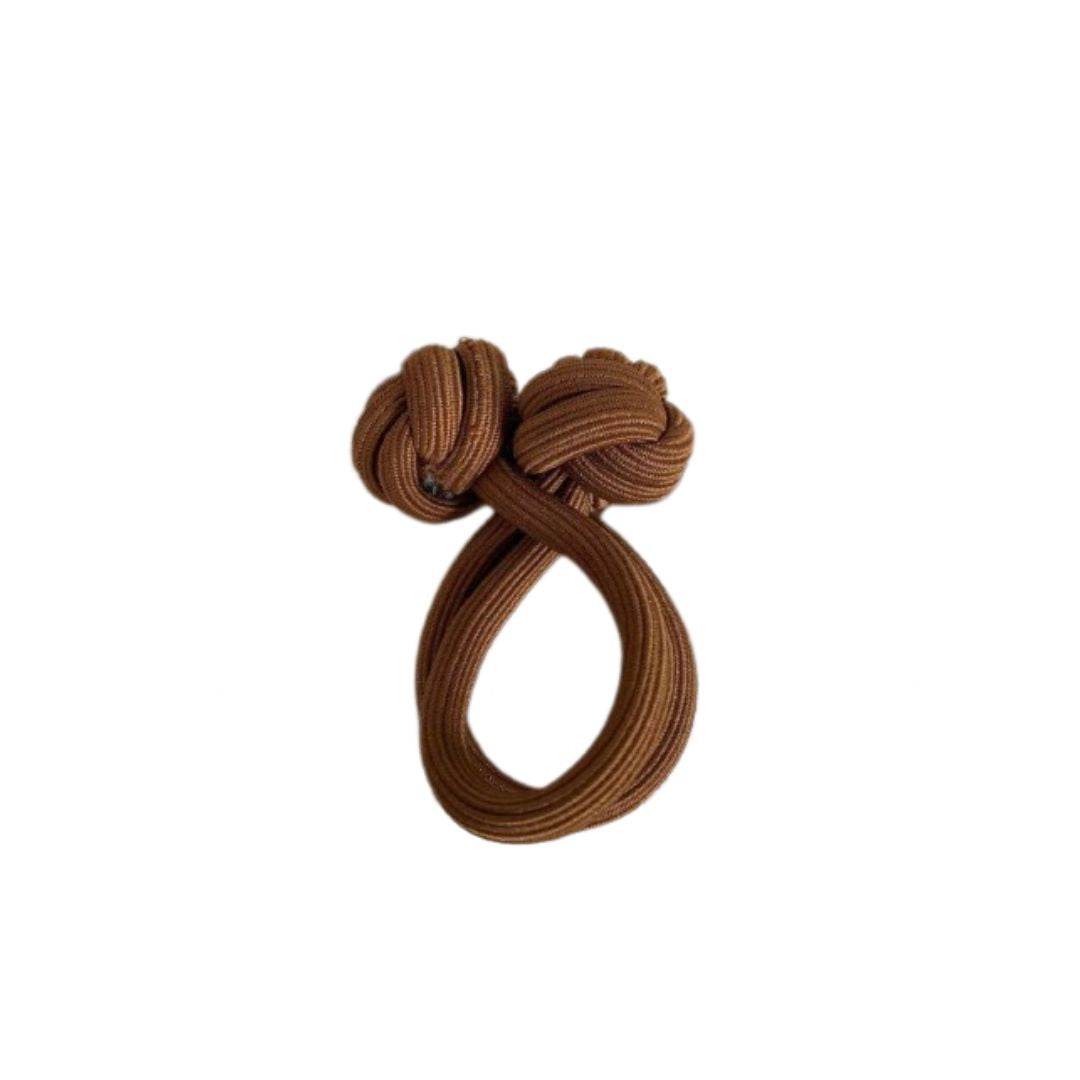 Hair tie "Knot" in brown