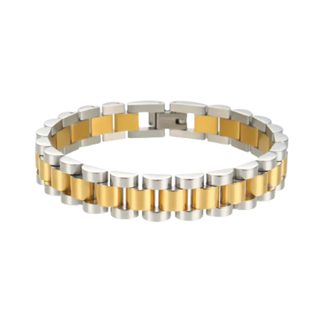 Armband "Jule" aus Edelstahl mixed gold silber