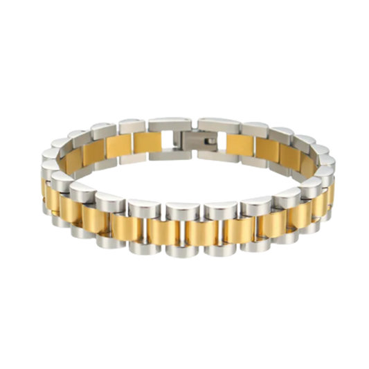 Armband "Jule" aus Edelstahl mixed gold silber