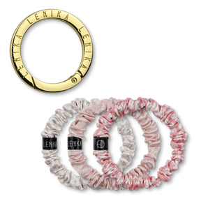 SET OF 1 EDITION (3 SCRUNCHIES) & 1 CLIP "GOLD"