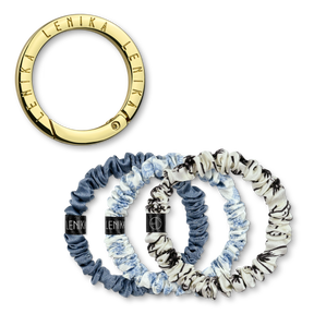 SET OF 1 EDITION (3 SCRUNCHIES) & 1 CLIP "GOLD"