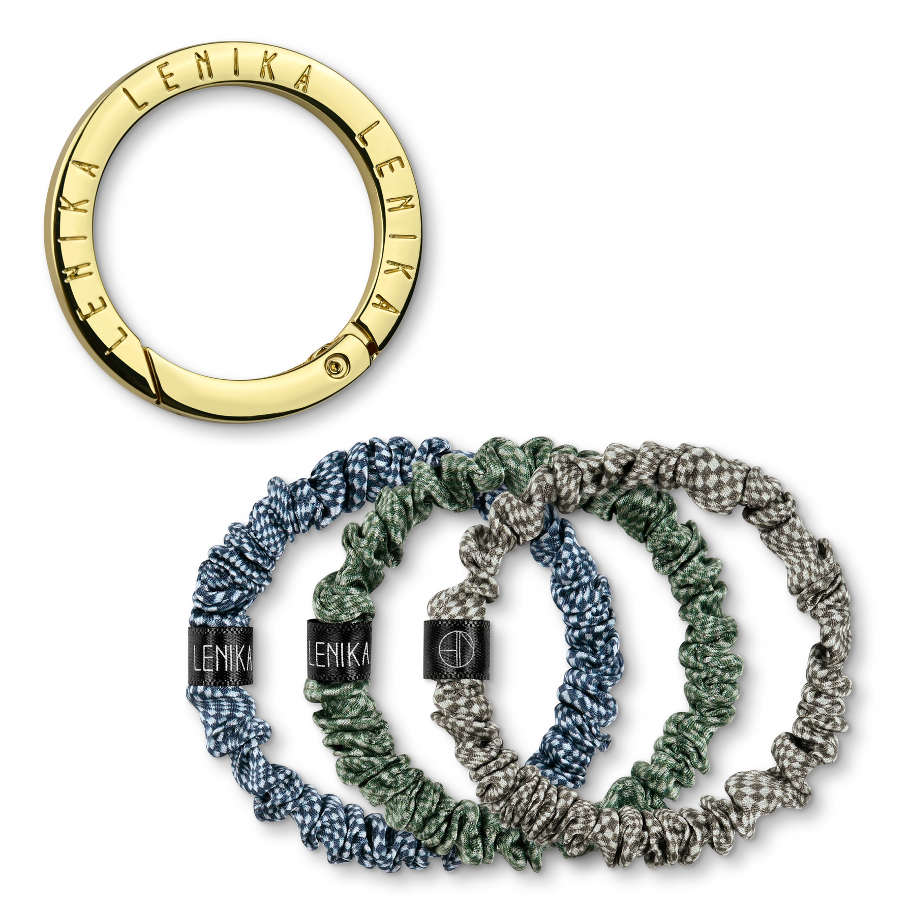 SET OF 1 EDITION (3 SCRUNCHIES) & 1 CLIP "GOLD"
