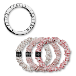 SET OF 1 EDITION (3 SCRUNCHIES) & 1 CLIP "SILBER"