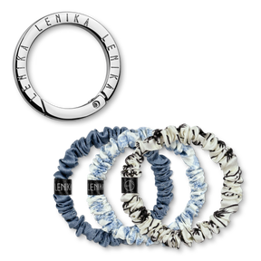 SET OF 1 EDITION (3 SCRUNCHIES) & 1 CLIP "SILBER"