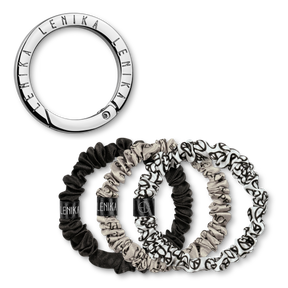 SET OF 1 EDITION (3 SCRUNCHIES) & 1 CLIP "SILBER"