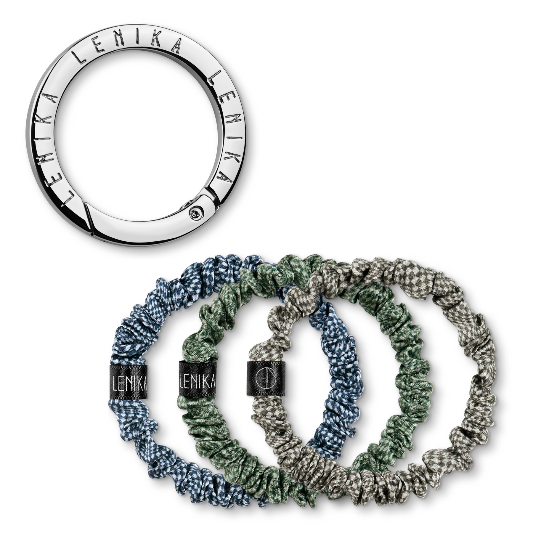 SET OF 1 EDITION (3 SCRUNCHIES) & 1 CLIP "SILBER"