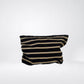 Clutch Bag Kosmetikbeutel "Selma" mit Streifen in Schwarz-Beige