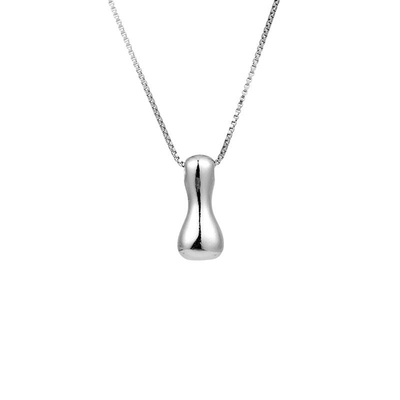 Golden, twisted necklace "Malia"
