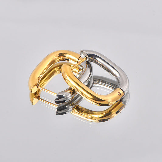 Mega cool earrings “Mieke” in gold &amp; silver