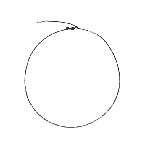 Perfectly adjustable necklace "Leonora" in silver