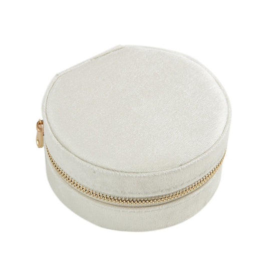 Jewelry box travel box "Michael" in Eggnog made of velvet