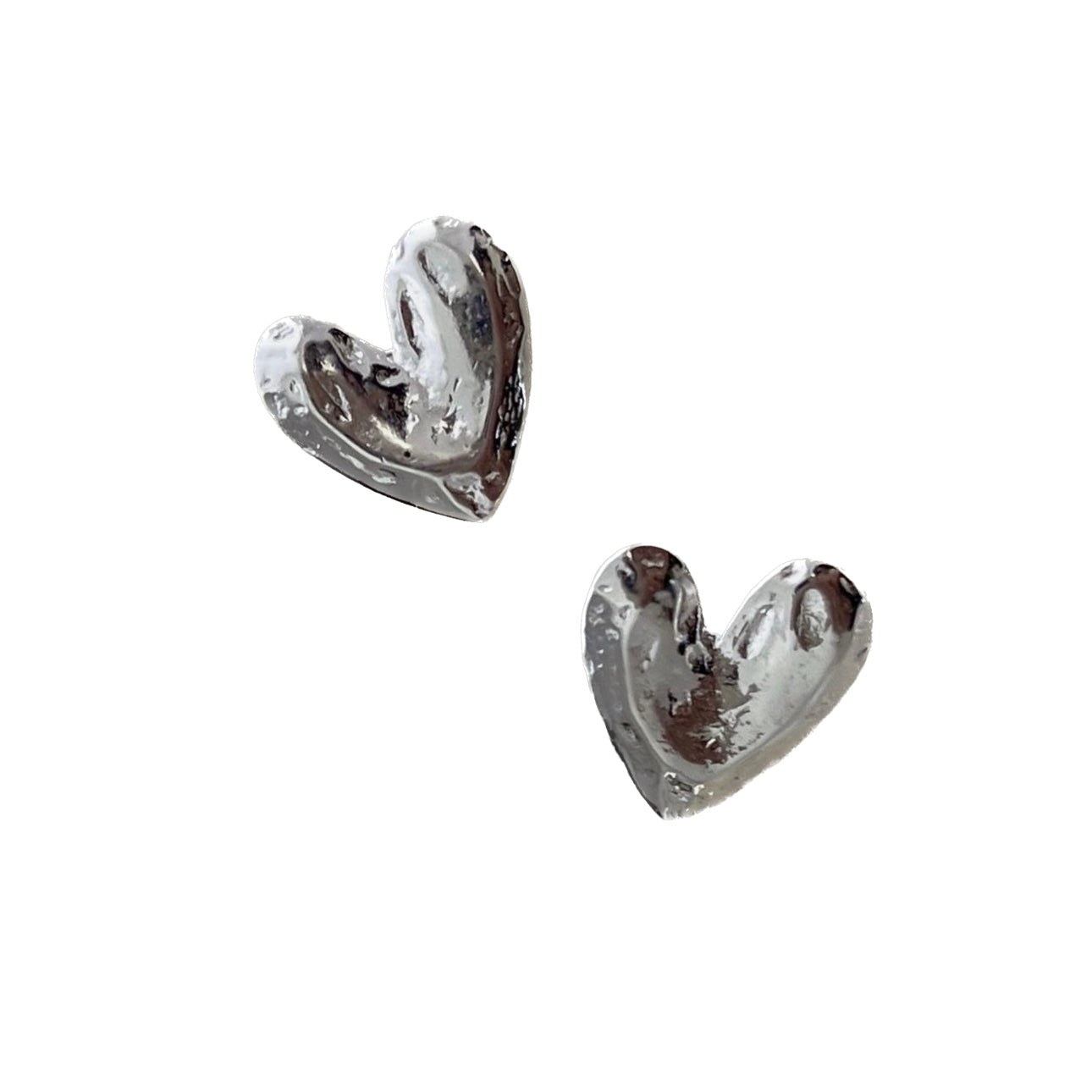 Kleine Statement Ohrringe "Heartbeat" aus 925er Silber