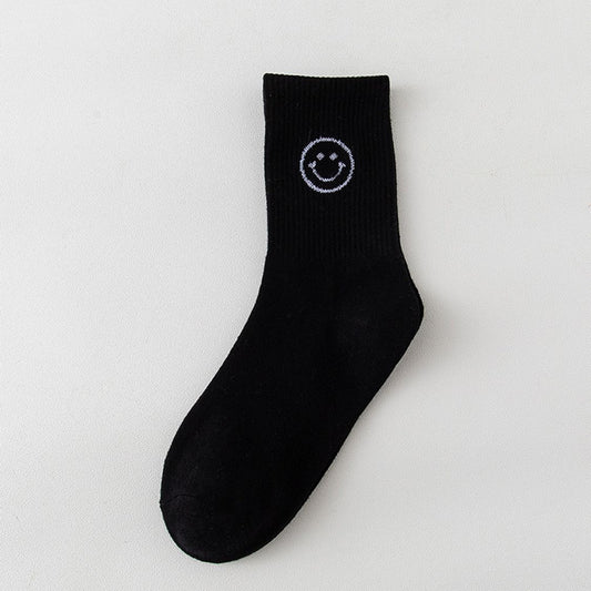 Smiley socks "Smile" in black