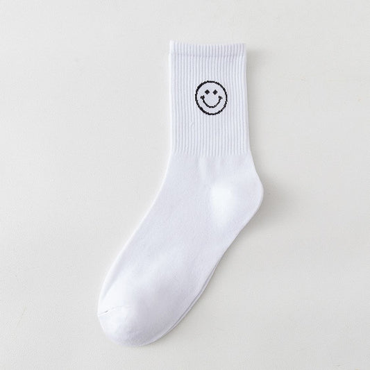 Smiley socks "Smile" in white