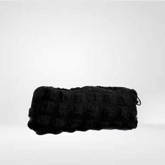 Clutch Bag kleine Kosmetiktasche "Bubble" in Schwarz