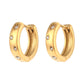 Hingucker Creolen "Sky" in Gold mit Zirkonia