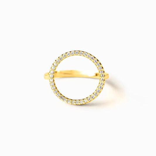Ring "Sally" 925 silver with 18k gold plating