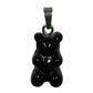 Happy bear pendant "black dream" in black with silver pendant