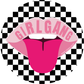 Umweltfreundlicher Sticker "GIRLGANG" mit Schachbrett-Muster