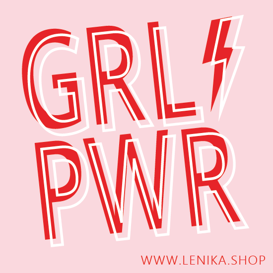 Umweltfreundlicher Sticker "GIRLPOWER"