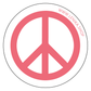 Umweltfreundlicher Sticker "PEACE"
