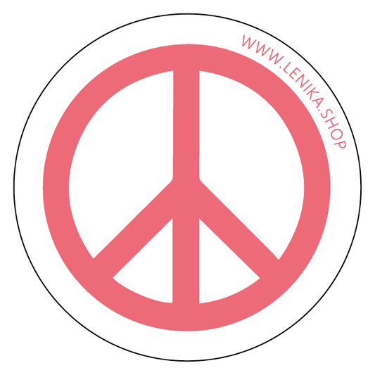 Umweltfreundlicher Sticker "PEACE"