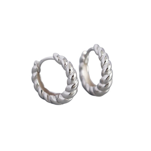Süße Ohrringe "Croissantine" in Silber